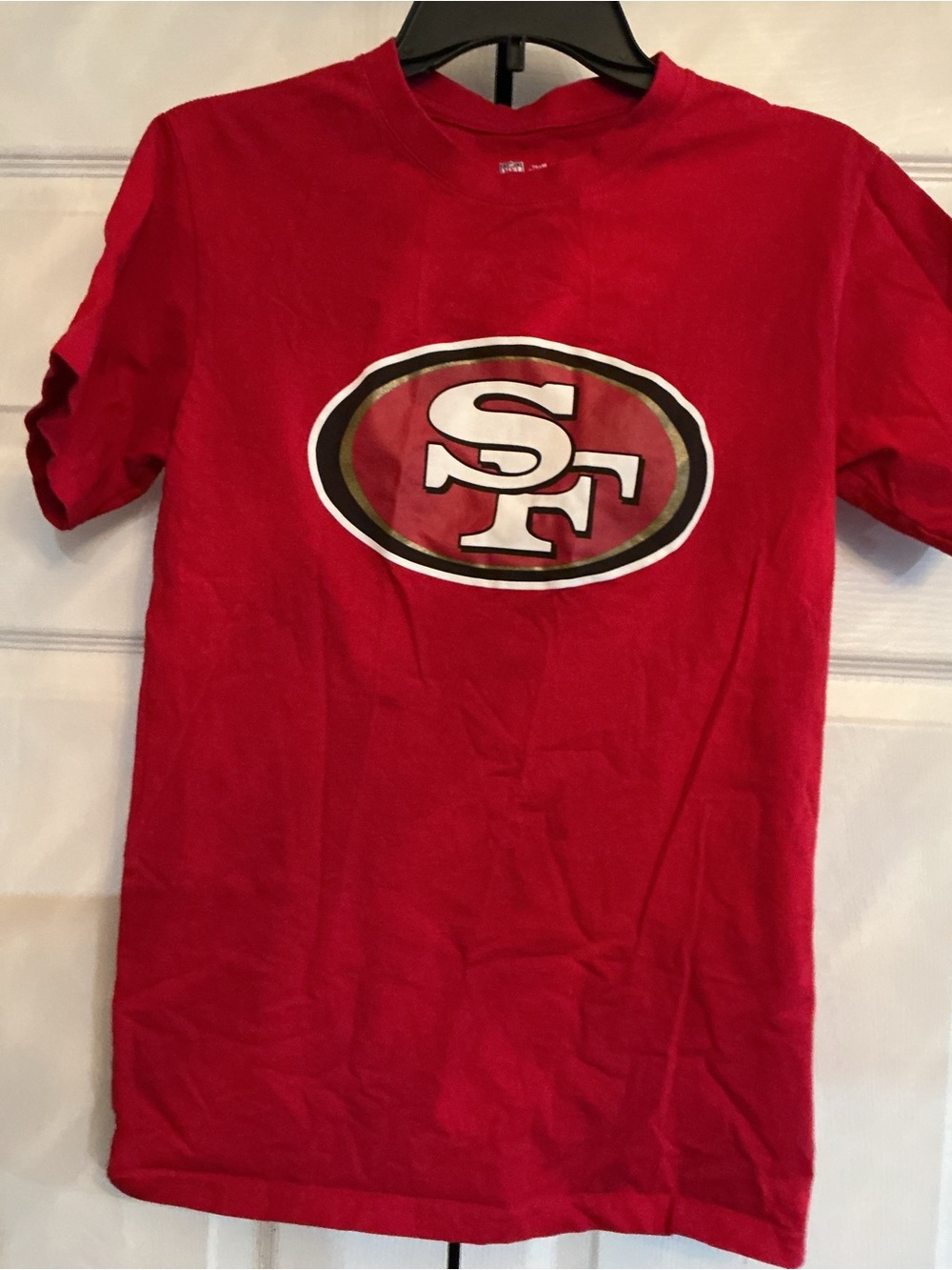 NFL Red San Francisco 49ers SF Logo Short Sleeve Tee